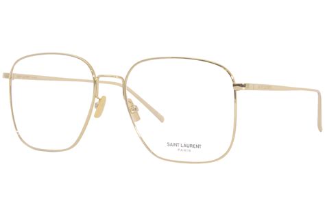 Saint Laurent SL491 006 Eyeglasses Gold Full Rim Square 